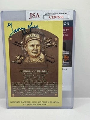 George Kell Autographed HOF Postcard - Detroit Tigers - JSA COA - Image 1 of 2