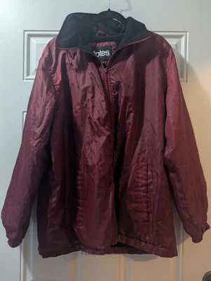 Chaqueta Totes Para Mujer Forrada Granate Lluvia/3 Temporadas con Capucha Extraíble, Talla Grande Foto 1 de 4
