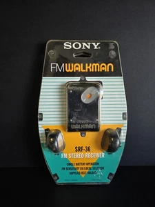 Sony SRF-36 Walkman FM Stereo With Headphones NOS Brand New - Picture 1 of 9