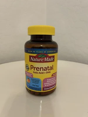 🔥 Ácido fólico prenatal hecho en la naturaleza multi + DHA • Suministro para 90 días • Exp. junio 2027 Foto 1 de 4