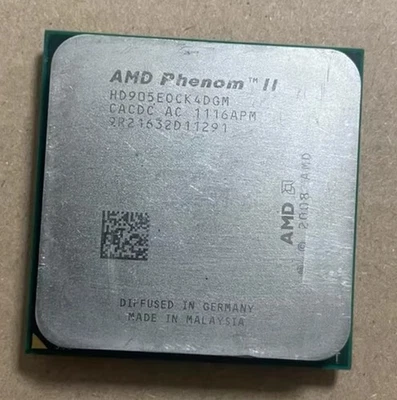 Share AMD Phenom II X4 905E AM3 CPU Quad -Core 2.5 GHz 6M 65W Processors Desktop - Image 1 of 2
