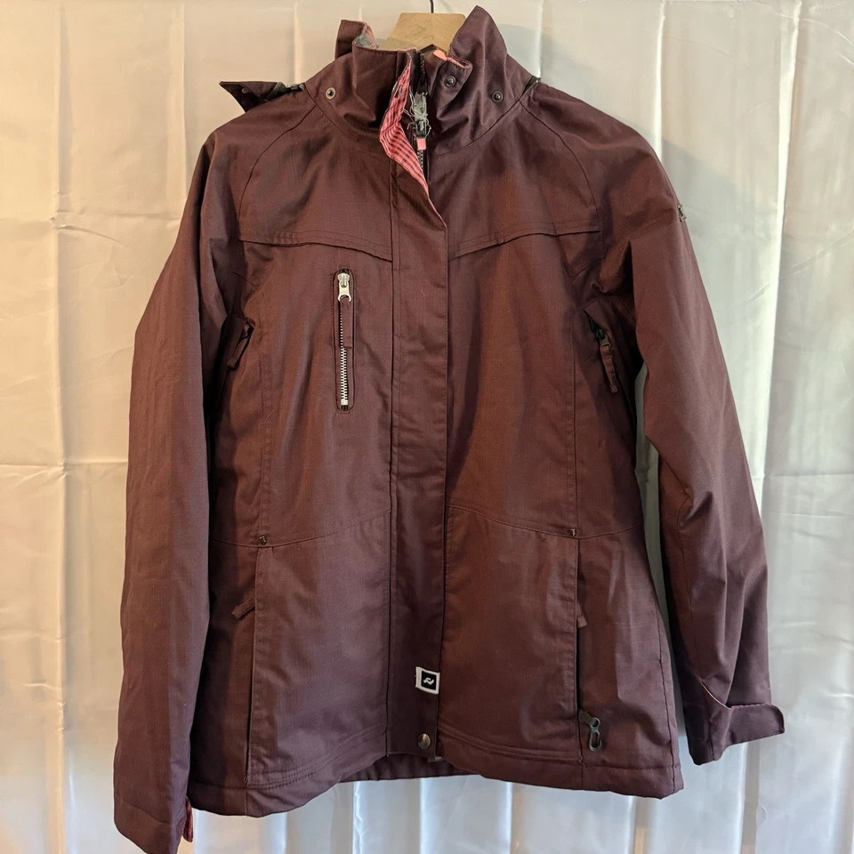 Abrigo Chaqueta Snowboard Ride Mujer’s M Borgoña Forrado Impermeable Cálido *descripción Foto 1 de 4