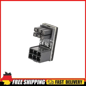ATX 6 Pin Female to Male 180 Degree Up Angled Adapter for Graphics Card - Bild 1 von 4