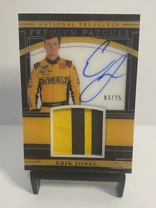 Panini National Treasures Premium Patches Midnight 2020 #PPM-EJ Erik Jones/25 - Imagen 1 de 4