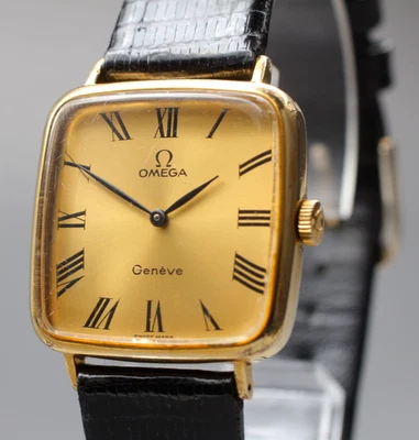 1970s Omega Genève Cal.625 Manual 27mm GP Roman Dial Vintage Watch - Image 1 of 4