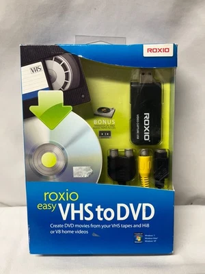 Roxio Easy VHS to DVD for Windows Create DVD Movies from VHS & Audio Tapes To CD - Image 1 of 4
