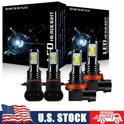 Kit combinado de bombillas de faros LED haz alto/bajo 6000 k para Lincoln MKX 2007-2009 2010 Foto 1 de 4