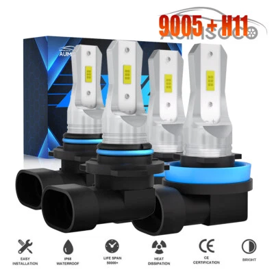 Faros LED delanteros para Dodge RAM 1500 2500 3500 4500 2013 2014 2015 8000K Foto 1 de 4