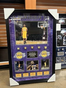Scatola ombra omaggio Kobe Bryant con anelli - Foto 1 di 7