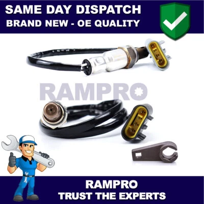 2x sensores lambda delanteros + traseros Rampro + herramienta de montaje para Chrysler Ypsilon 2011- - Imagen 1 de 2