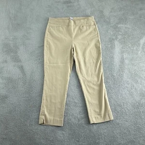 Chicos Beige Slim Fit Ankle Pants Size 1.5 (10) Womens Rayon/Nylon/Spandex 5432 - Picture 1 of 10