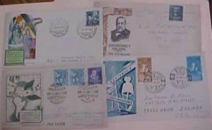 SPAIN FDC #988,1038,1065 cat.$50.00 CACHET ADDRESSED 1951-1955 - Picture 1 of 1