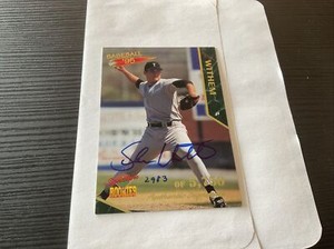 1995 Signature Rookies Signatures Shannon Withem Rookie Auto /5750 Trenton