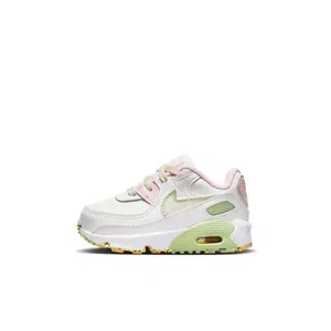 [DQ0278-100] TODDLERS NIKE AIR MAX 90 'WHITE PINK GREEN' - Picture 1 of 6