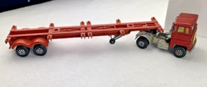 Lesney Matchbox Superfast K-17 Trailer Scammell Tractor Silver Red 1975 1973 - Picture 1 of 11