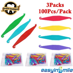 300Pcs Dental Orthodontic Elastic Placers Rubber Bands for Brackets Braces 6cm - Picture 1 of 21