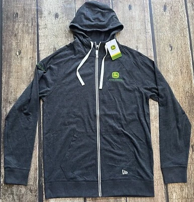 NEW ERA JOHN DEERE EMERGING TECH FULL ZIP HOODIE MENS MEDIUM NEW WITH TAGS - Image 1 of 4