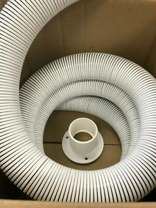 WHITE 3 FEET OF 2" RIGGING HOSE RFH2DP PLUS FLANGE RF2DP OUTBOARD MOTOR PARTS - Picture 1 of 3