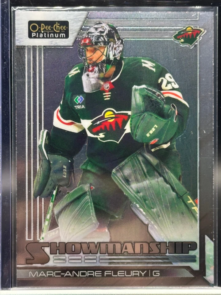 2023-24 O-Pee-Chee Platinum Marc-Andre Fleury Showmanship #S-16 Minnesota Wild - Image 1 of 2