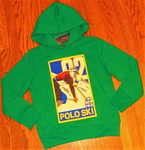 POLO RALPH LAUREN AUTHENTIC BOYS NEW ORIGINAL HOODED SWEATSHIRT Size S (8), NWT - Picture 1 of 5