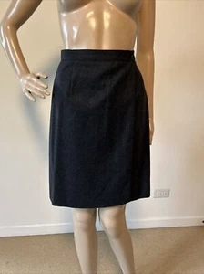 Sahza Autentico Femminile Charcoal Gray 100% Wool Wrap Skirt XXS 23.5” Waist - Picture 1 of 13