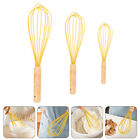 Upgrade Your Kitchen with this 3pc Silicone Egg Whisk Set - Blue/Yellow