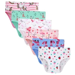 Little Girl Underwear Toddler Panties Big Kids Undies Soft 100% 5 6 Pack-fox43 - Picture 1 of 6