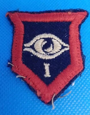 1st Guards Armoured Division cloth formation sign patch BD removed 1950s Genuine - Image 1 of 2