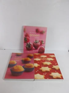 Essential Dessert Baking Christmas Cookbook Bundle x3 Recipes Cooking Paperback - Picture 1 of 16