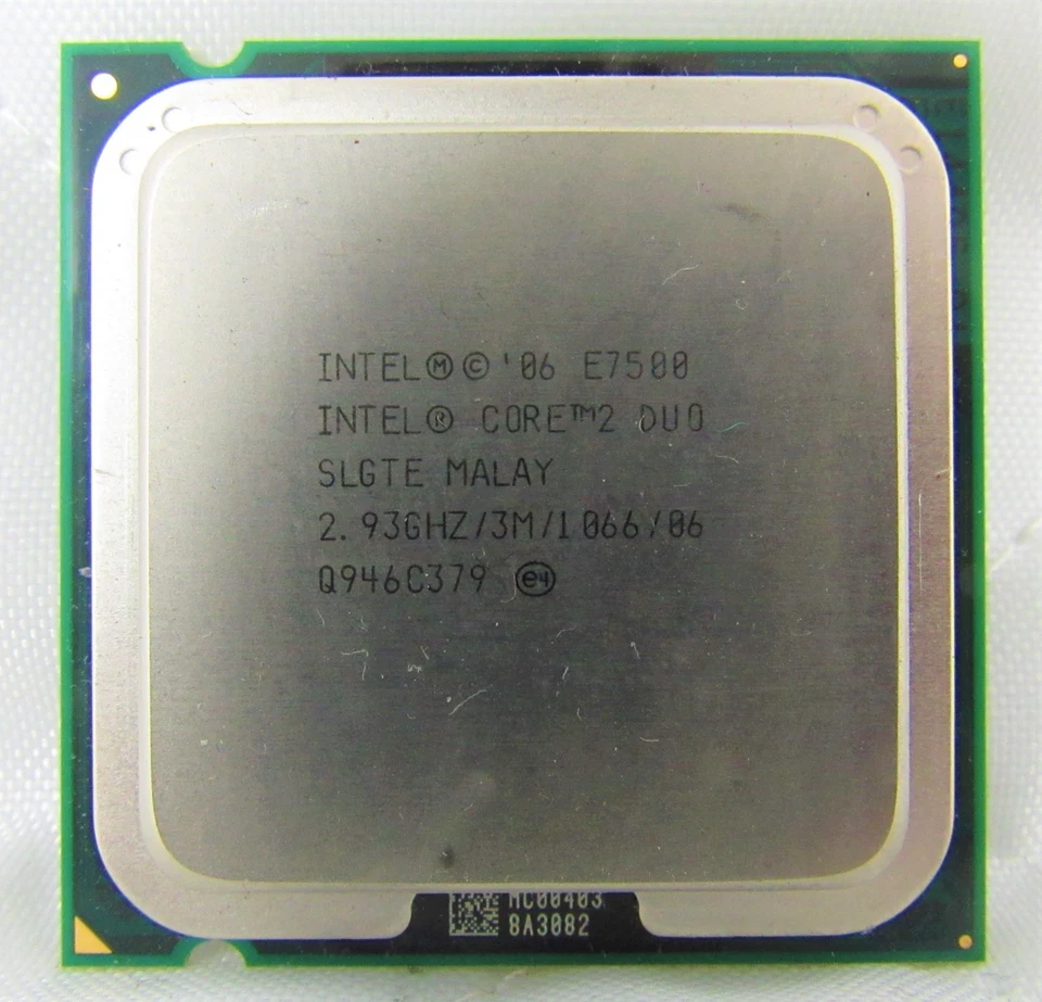 12 x Intel Core 2 Duo Processor E7500 SLGTE 3M Cache, 2.93 GHz LGA775 - Image 1 of 1