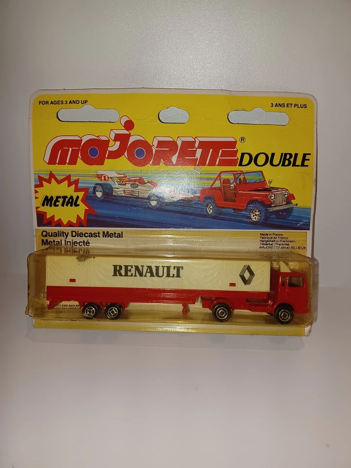 Majorette - Renault - Semi-Covered Trailer - # 367 - Double 300 Series - **New** - Image 1 of 4