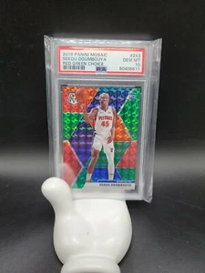 2019 Panini Mosaic Red Green Choice #243 Sekou Doumbouya RC PSA 10 - Picture 1 of 1
