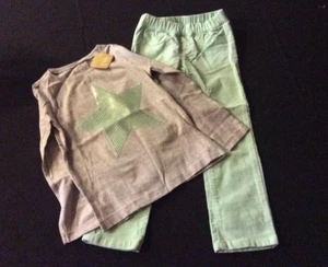 Crazy 8 Star Sequin Shirt And Corduroy Pants Size 5-6 - Picture 1 of 3