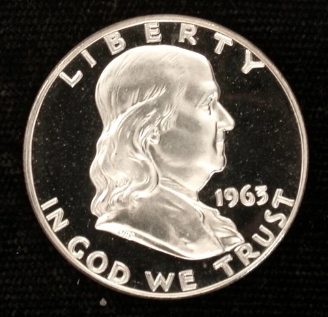 1963 50c HIGH GRADE DCAM PROOF !!!!! PAPER WHITE ON BOTH SIDES !!!!! Cover