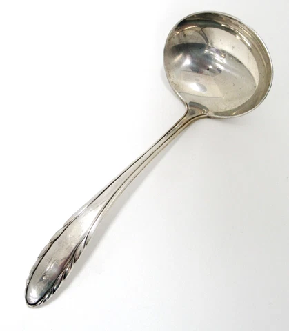 Vintage Small Ladle Maker Gorham Pattern Lyric Monogram J Length 6 3/8" Cover