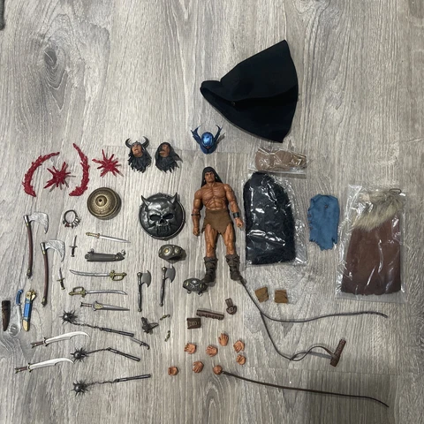 Mezco One 12 Conan The Conqueror. Barbarian Booster. NECA Warduke. Mythic Cover