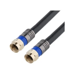 NEW 6ft Black Web Quad-Shield Coax Cable - Picture 1 of 3