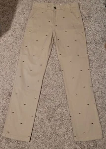 Crown and Ivy Jungen khakifarbene Hose mit bestickten Haien Größe 14 - Bild 1 von 3