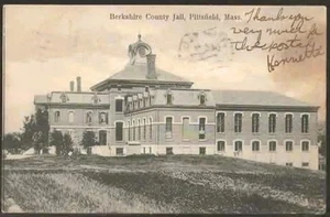 1¢ WONDER'S ~ BERKSHIRE COUNTY JAIL PITTSFIELD MASS REAL PHOTO ~ H165 - Picture 1 of 1