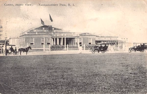 1910 Casino Front View Narragansett Pier RI post card - Picture 1 of 2