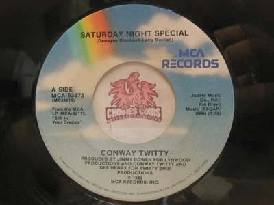 Conway Twitty – Saturday Night Special / If You Were Mine To, 7" 45 RPM VG (YE) - Image 1 of 2