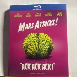 Mars Attacks! (Blu-Ray, 1997) with rare OOP slipcover - Picture 1 of 4