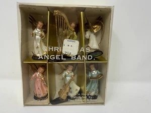 Vintage Shiny Set of 6 Angels Ornaments  - The Christmas Angel Band - Picture 1 of 3