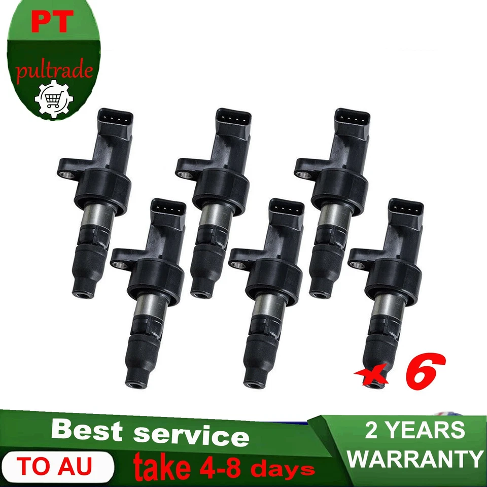6X Ignition Coils for Jaguar S-Type X-Type 6 Cyl. 2.1L 2.5L 3.0L C2S42673 OE - Image 1 of 4