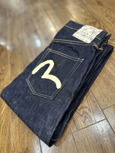 Evisu Jeanshose 5600 Größe 32 Indigo Baumwolle Weiß Möwenlack - Bild 1 von 10