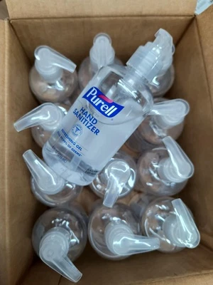 Full Case PURELL Advanced Instant Hand Sanitizer 12  8oz pump bottles. EXPIRED - Image 1 of 4