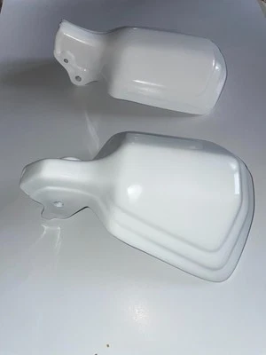 Protège-mains APRILIA RX AP8139121 Original Blanc - La Paire - Parfait état - Photo 1/4