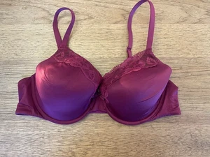 Victoria's Secret Plum Rouge Lace 44D Body By Victoria Lined Full Coverage Bra - Picture 1 of 2