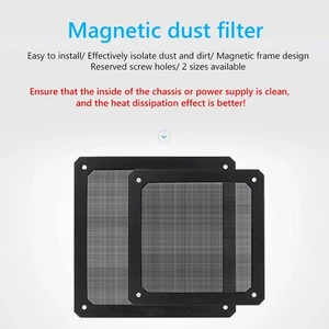 PC Chassis Cooling Fan Dust Filter Magnet Dustproof Mesh Cover Computer Chassis - Picture 1 of 9