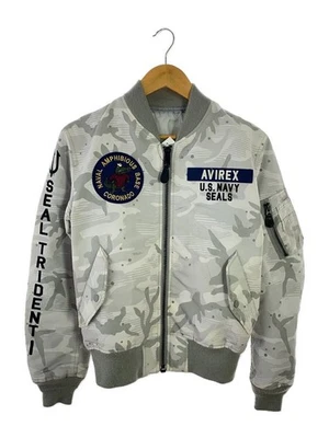 AVIREX Flight Jacket M Polyester GRY amouflage 6192131 - Image 1 of 4